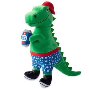 🆕 Fringe Studio Mr. 4th of July T Rex Dog Toy